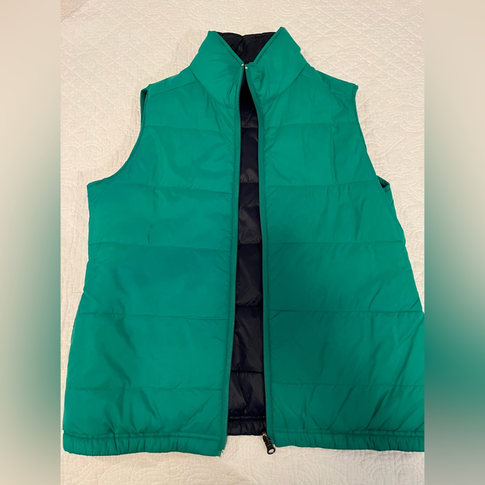 Women’s Reversible Vest - Green/Navy - Medium